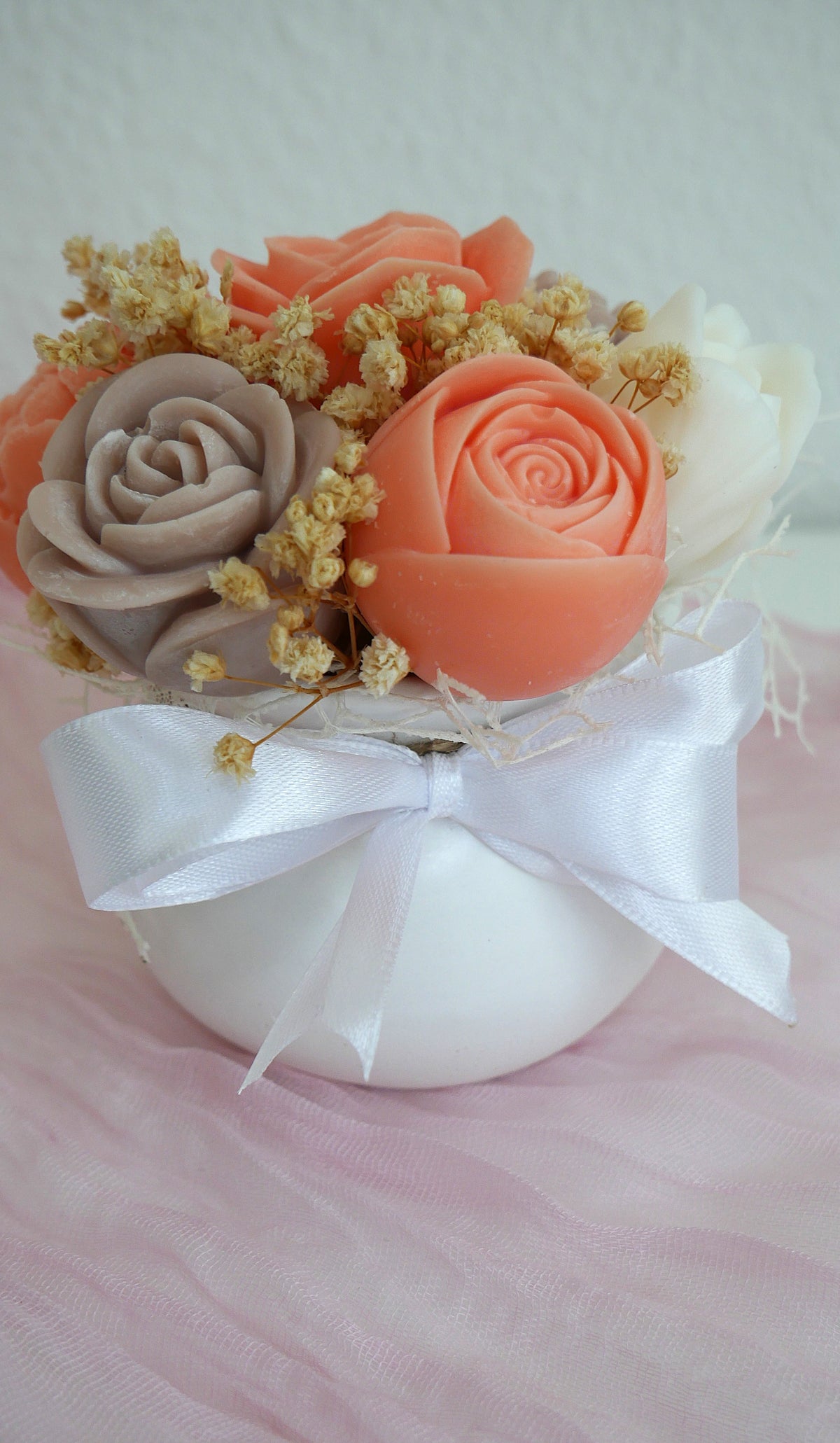 Orange Strauß in Vase